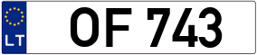 Trailer License Plate